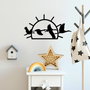 Wallity Accesorio Decorativo de Pared de Metal Negro 50x26 cm